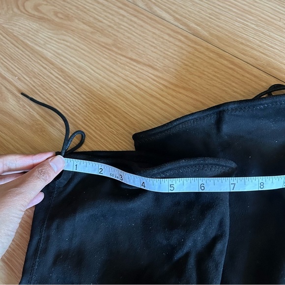 Charles by Charles David Tall Suede Tie Gammon Boots 8M - Picture 4 of 9